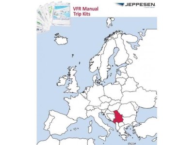 Jeppesen Standard Paper VFR Kosovo, Černá hora, Srbsko