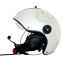 PilotStyle Helmet with Bose A30 - Size: Large, Connector: LEMO, Bluetooth: No, Cable: Coiled, Color: White