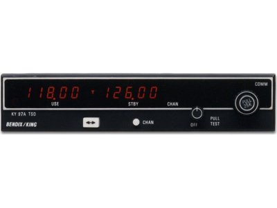 BendixKing KY-97A VHF COM Radio - Part Number: 064-01051-0070 (064-1051-70) - 25kHz, 14V, Unit Condition: New