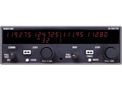 BendixKing KX-165A NAV/COM Radio - Part Number: 069-01033-0101 (25kHz, 28V, Glideslope Receiver), Unit Condition: New