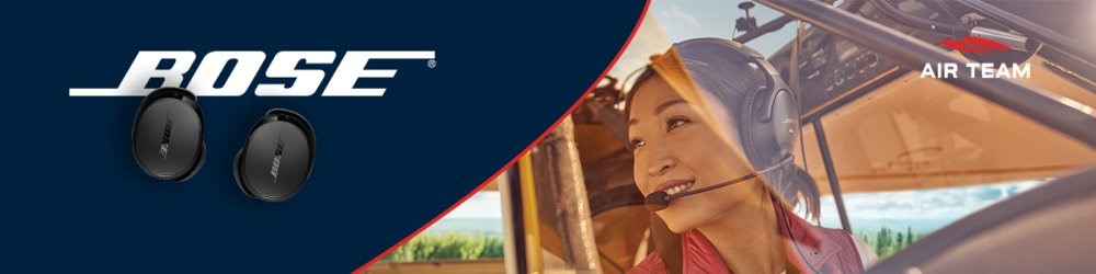 Bose Summer Promotion 2026 featuring Bose A30, ProFlight Series 2, QuietComfort Earbuds, and PilotStyle logbook cover